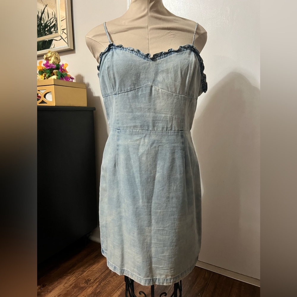 Women’s Chambray Mini Dress, size L